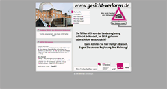 Desktop Screenshot of gesicht-verloren.de